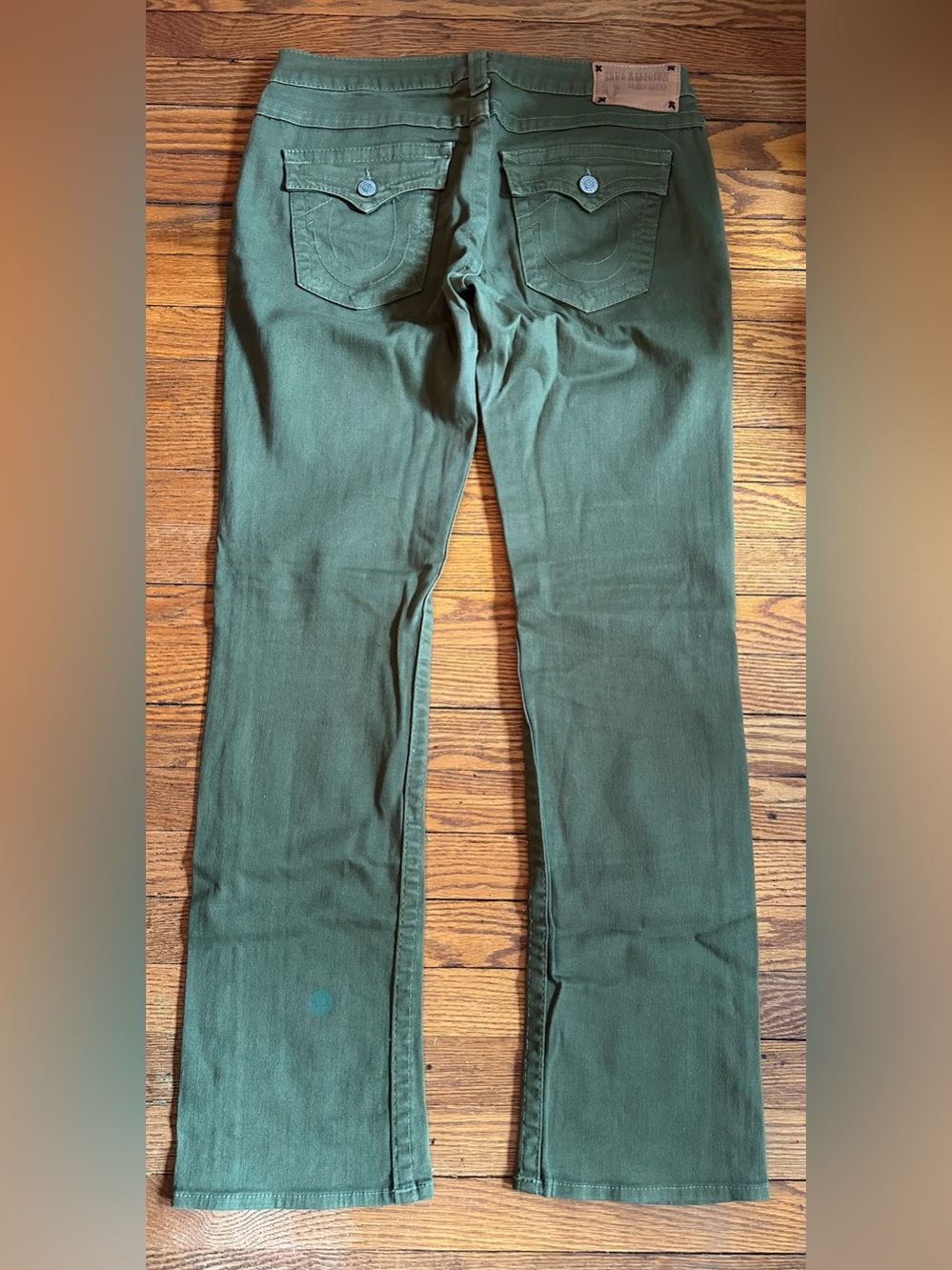 True Religion Olive Green Skinny Jeans